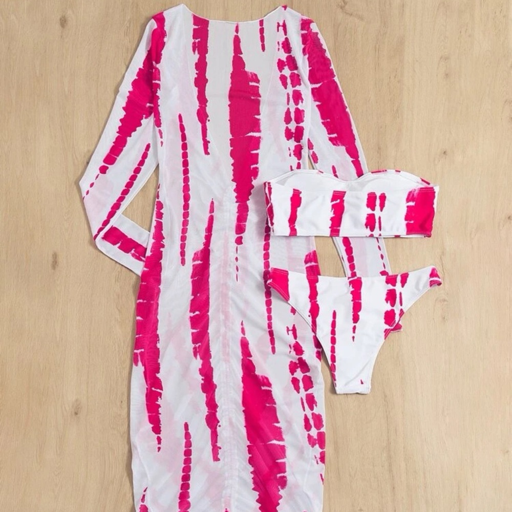 Two piece swing suit with cover up